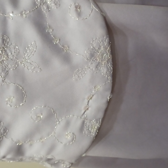 Jessica McClintock Gunne Sax Faux 2 Piece Lilac Satin Gown NEW- Sz. 7/8 - Picture 10 of 14